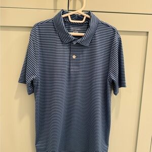 Crewcuts blue stripe polo